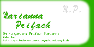 marianna prifach business card